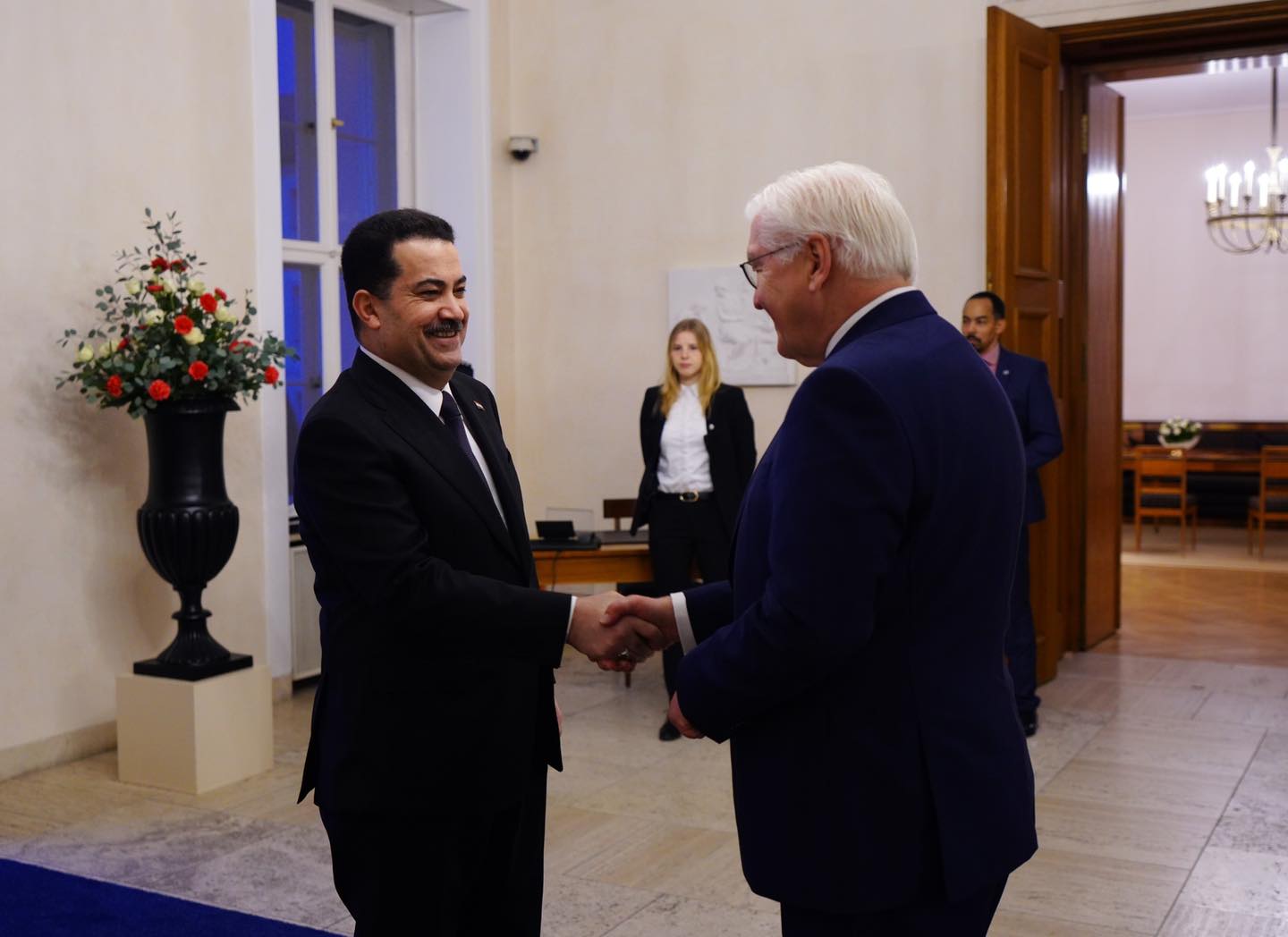 السوداني يلتقي في العاصمة برلين الرئيس الألماني