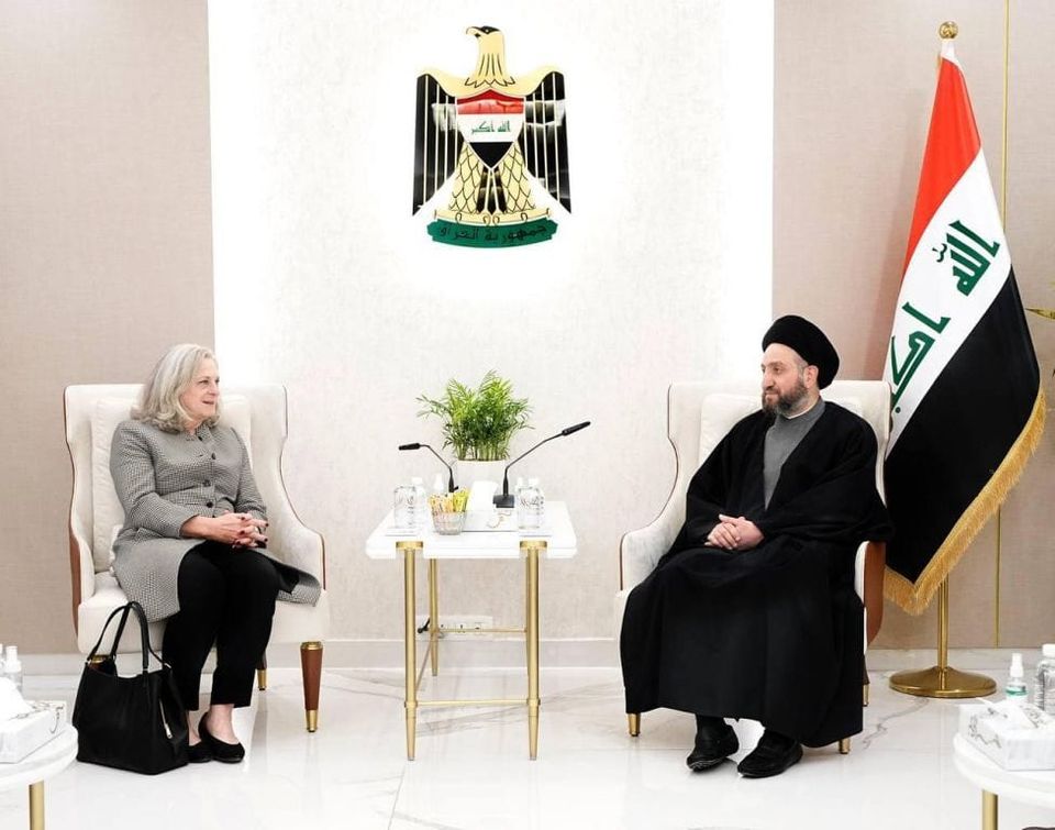 السيد عمار الحكيم يلتقي بالسفيرة الأمريكية ببغداد ويدعو لحضور أمريكي اكبر في مجال الطاقة الكهربائية