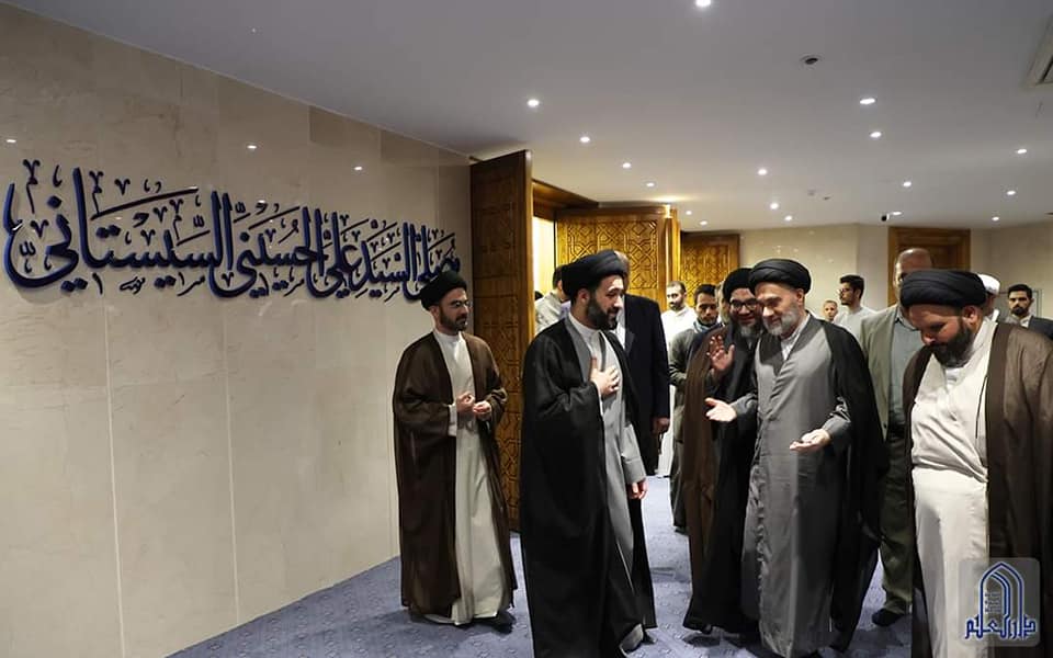 بحضور المرجع الفياض :افتتاح (مصلى السيد السيستاني) في النجف الاشرف