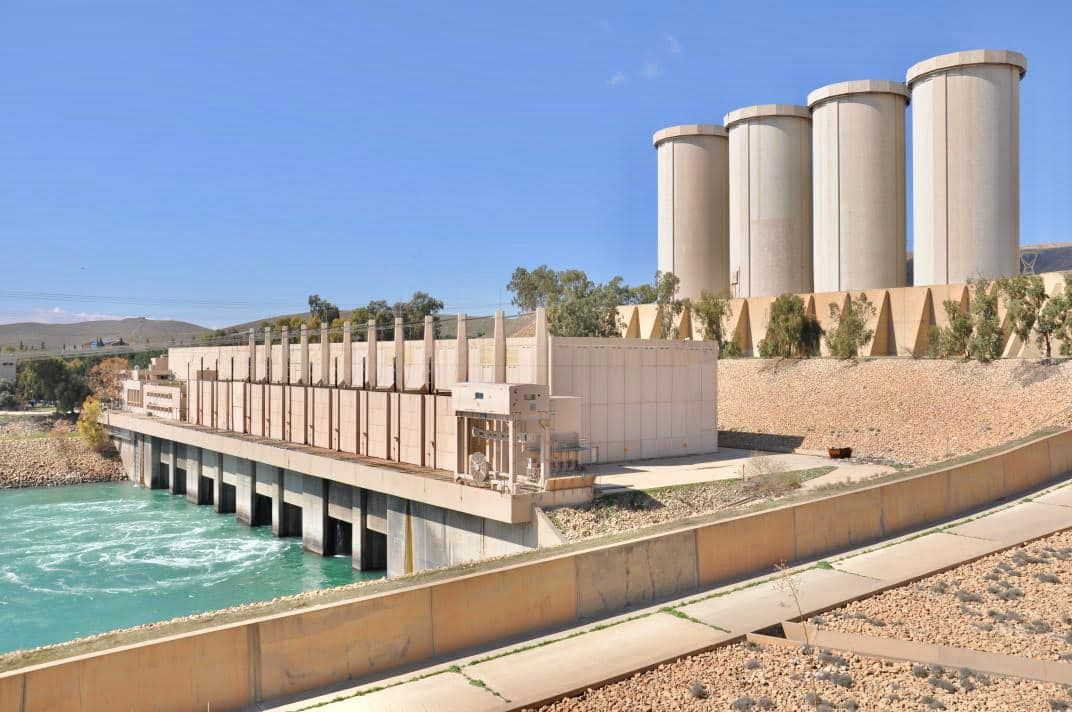 محطات كهرباء سد الموصل ترفد المنظومة الوطنية ب ( ٦٥ ) ميكاواط .