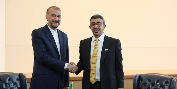 وزير الخارجية الايراني : لا توجد أية قيود امام تطوير العلاقات مع الامارات