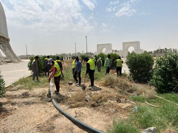 كربلاء تستعد لبطولة غرب اسيا وحملات عمران قرب ملعب كربلاء الدولي