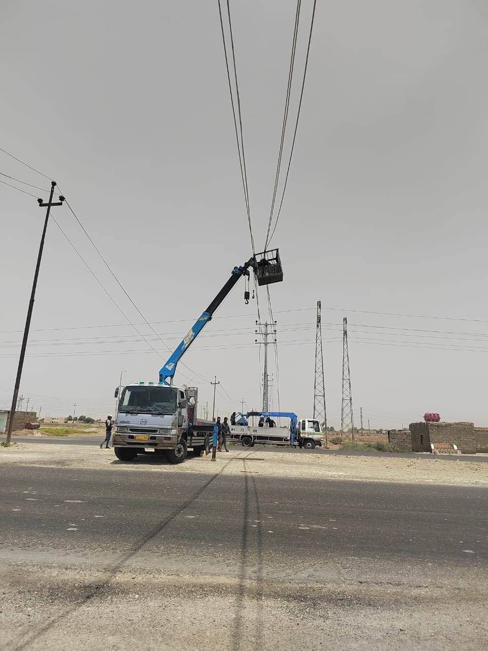 توزيع كهرباء ميسان : الانتهاء من اعمال مشروع تاهيل خطي السكر ١ والسكر ٢ ( ٣٣ ك.ف ) في المجر الكبير