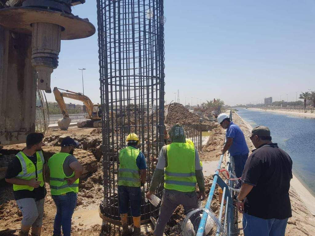 تواصل تنفيذ  مشروع إنشاء مجسر جميلة_شارع الجهاد لفك اختناقات بغداد