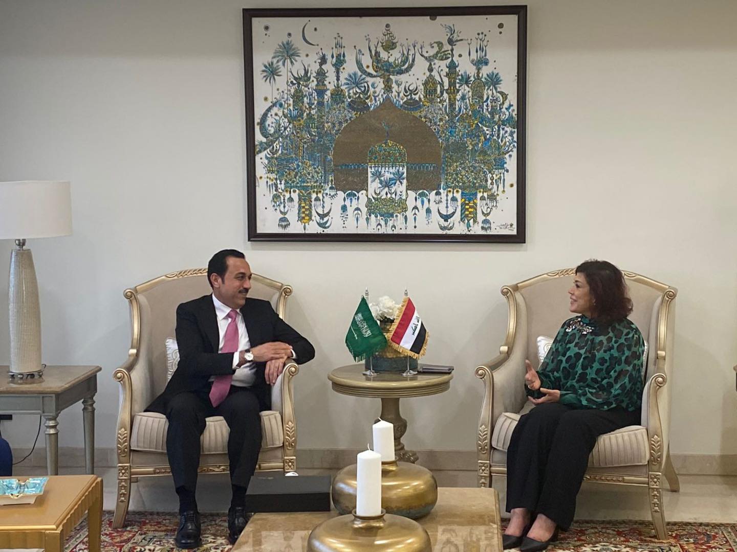 خلال زيارته للسعودية:محافظ اربيل في ضيافة سفيرة العراق بالرياض