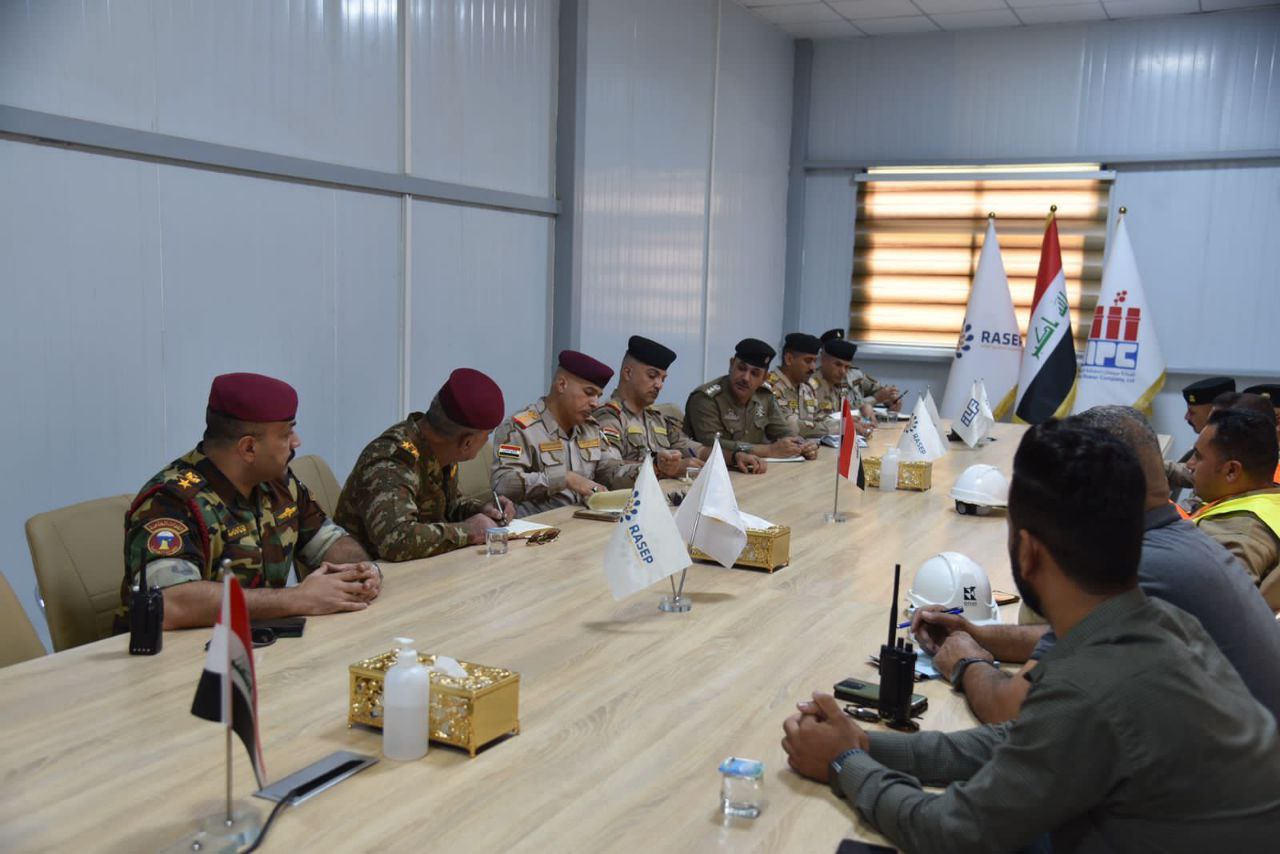 قائد عمليات ميسان يتفقد محطة ميسان المركبة لإنتاج الطاقة الكهربائية