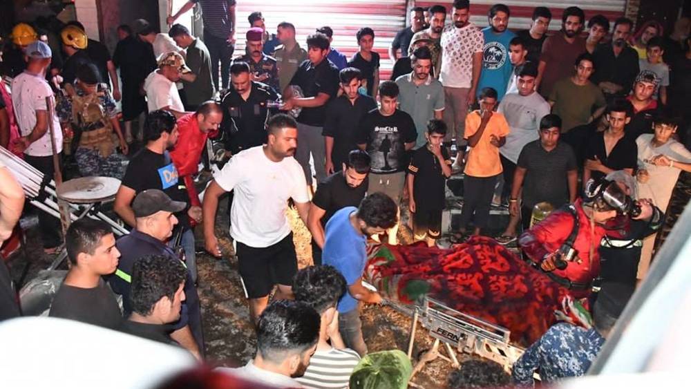 انتشال 4 جثث وإخماد حريق بفرن في بغداد