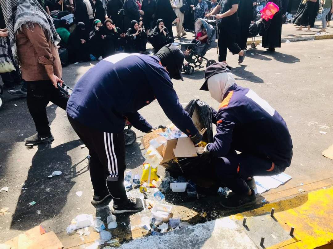 بلدية كربلاء المركز ترفع اكثر من (161) الف طن من النفايات في الاربعينية