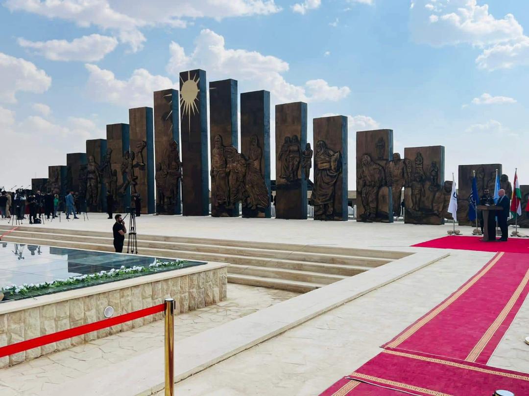 الموصل :افتتاح نصب تذكاري للإبادة الإيزيدية