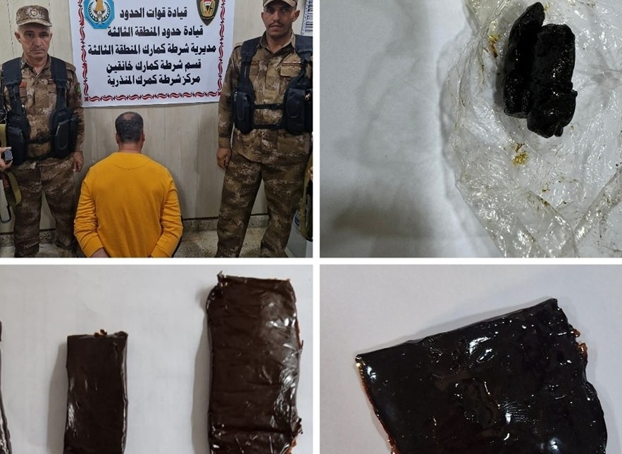 قوات الحدود: ضبط 3 أجانب بحوزتهم مواد مخدرة في زرباطية والمنذرية