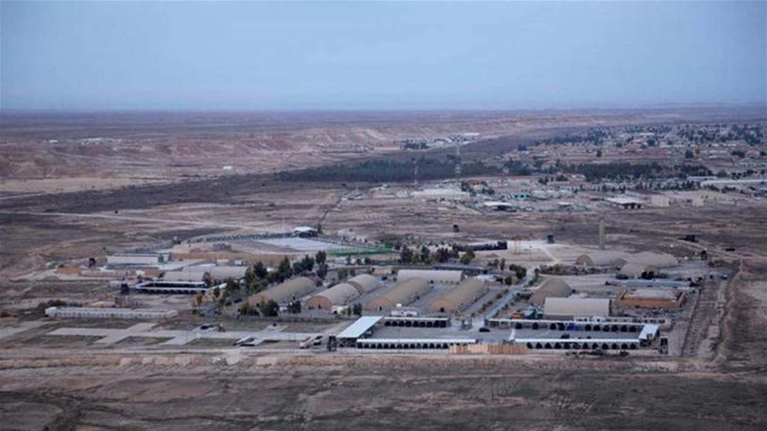 استهداف محيط القاعدة الاميركية في مطار اربيل بطائرة مسيرة