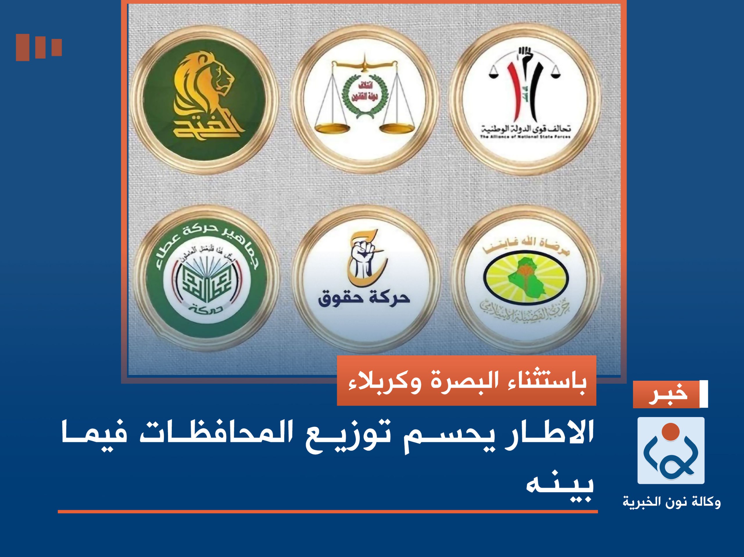 باستثناء البصرة وكربلاء... الاطار يحسم توزيع المحافظات فيما بينه