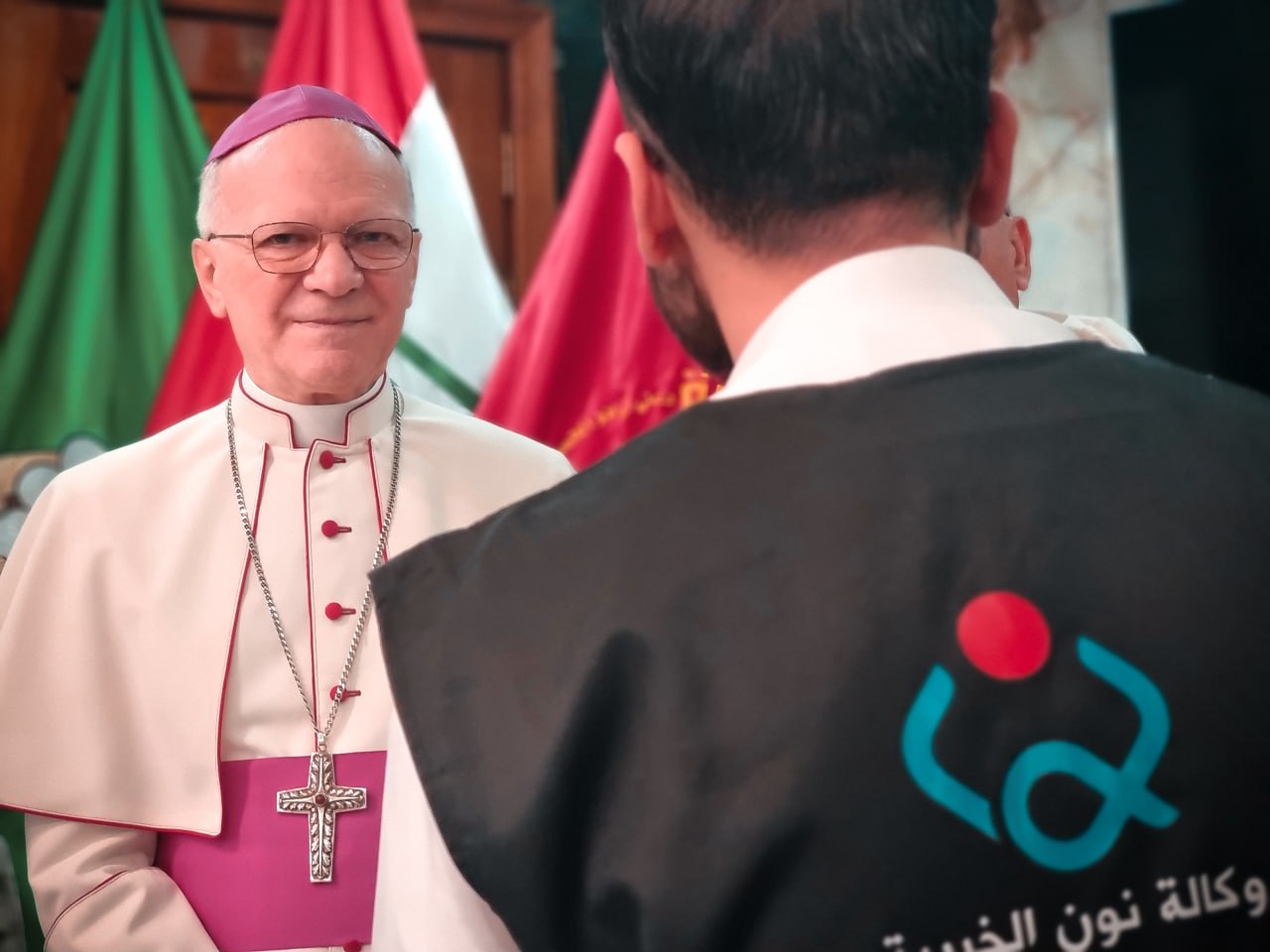 ممثل بابا الفاتيكان من كربلاء:ما يعمله السيد السيستاني ويتكلم به هو من اجل الانسان