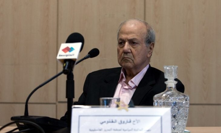 رحيل القيادي الفلسطيني فاروق القدومي  في عمّان عن 93 عاماً