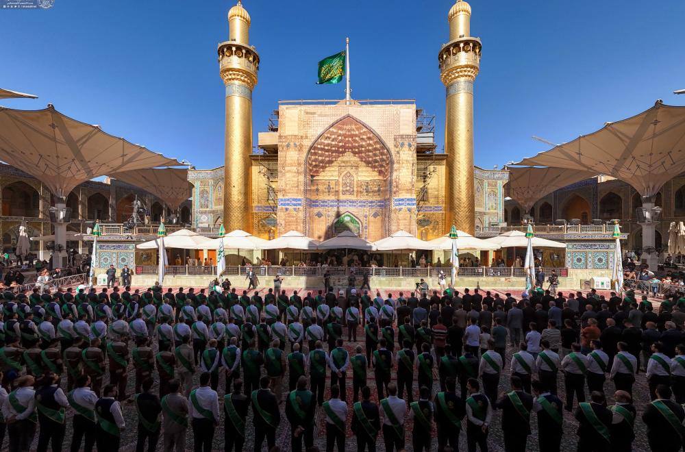 العتبة العلويّة المقدّسة تسلّم رايات الغدير … 42 دولة في العالم سترفع الراية