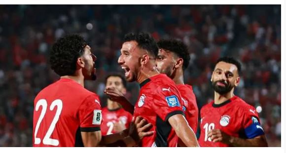 مصر تصعد الى  كأس العالم  من خلال فوزها بثلاثية تاريخية أمام جيبوتي