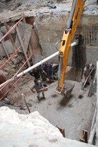 الملاكات الهندسية في العتبة الحسينية المقدسة تنجز مشروع انشاء مبازل مائية للحفاظ على اسس العتبة المقدسة