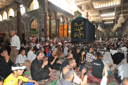كربلاء تتشح بالسواد وتحيي ذكرى شهادة الامام علي الهادي (عليه السلام ) تقرير مصور