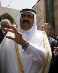 امير قطر يتجول في جنوب لبنان