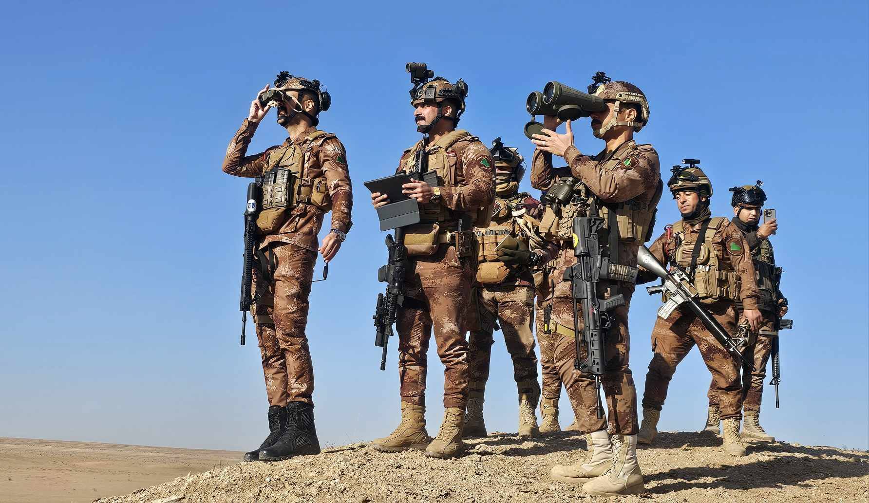 حرس الحدود العراقي يكثف انتشاره على الشريط الحدودي مع سوريا في ظل المعارك الدائرة