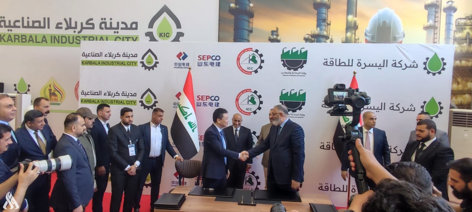 توقيع عقد مع شركة صينية لإنشاء مدينة صناعية كبرى في كربلاء المقدسة