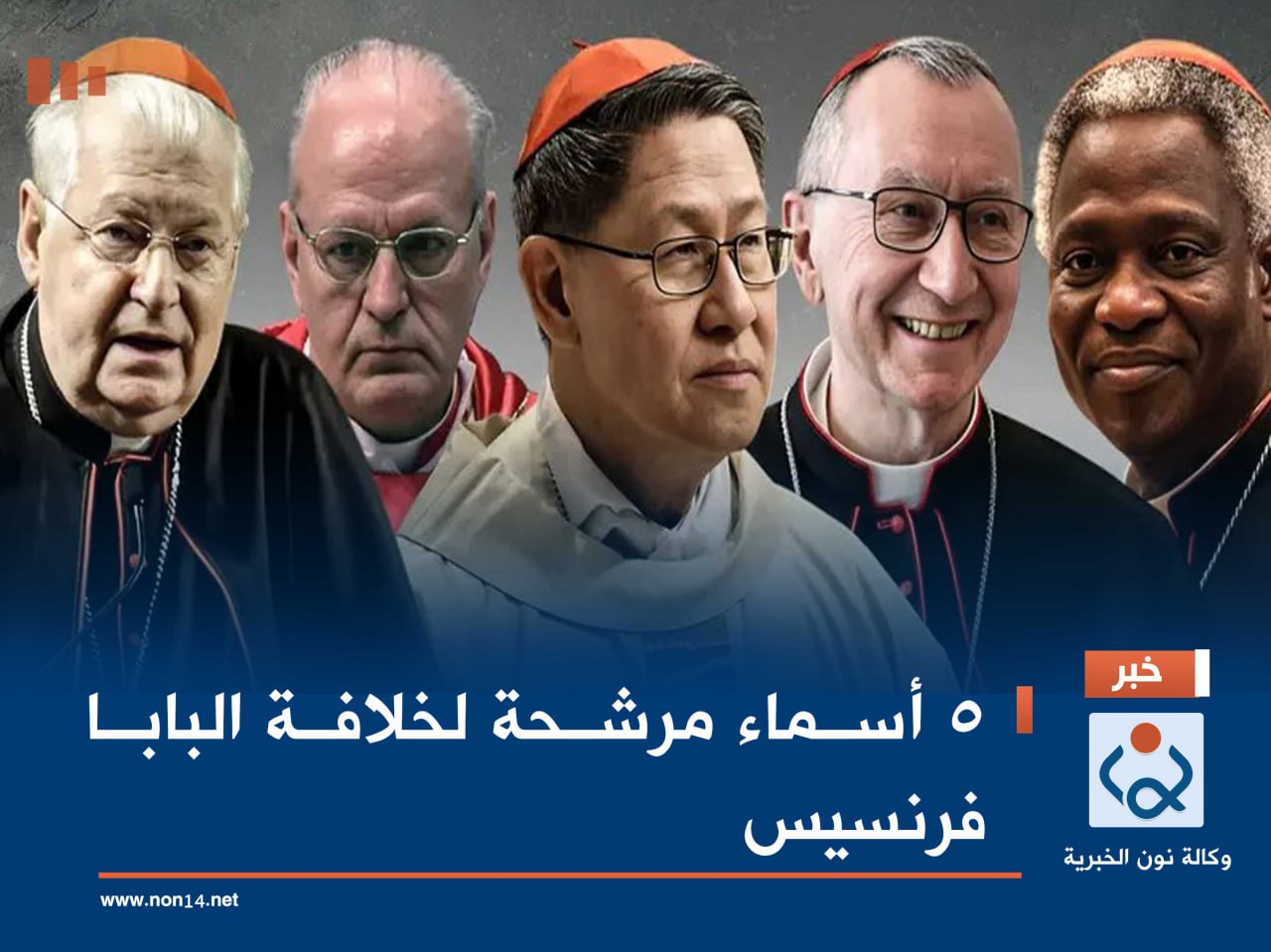 5 أسماء مرشحة لخلافة البابا فرنسيس