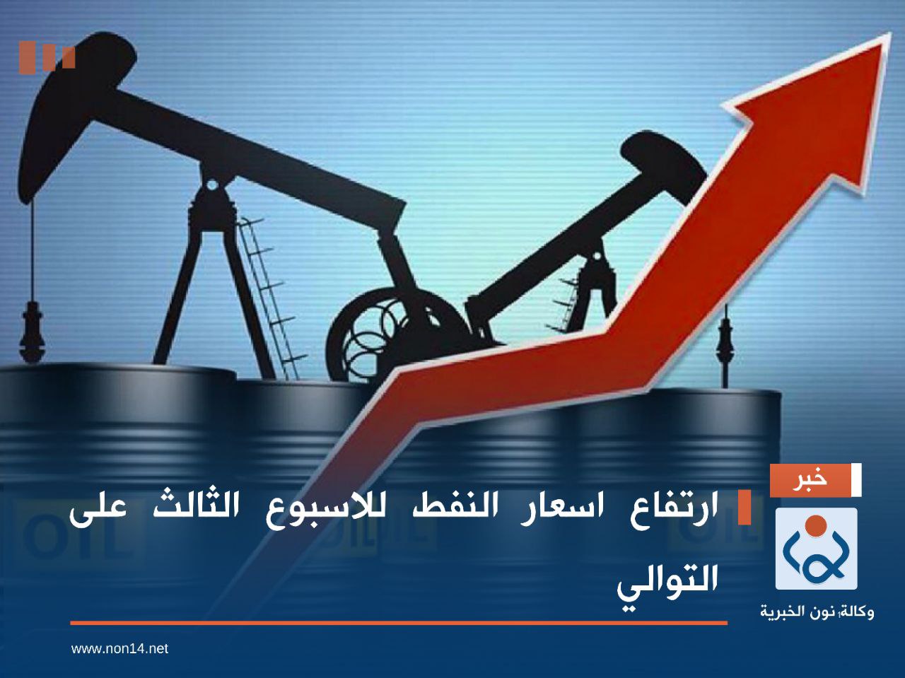 ارتفاع اسعار النفط للاسبوع الثالث على التوالي