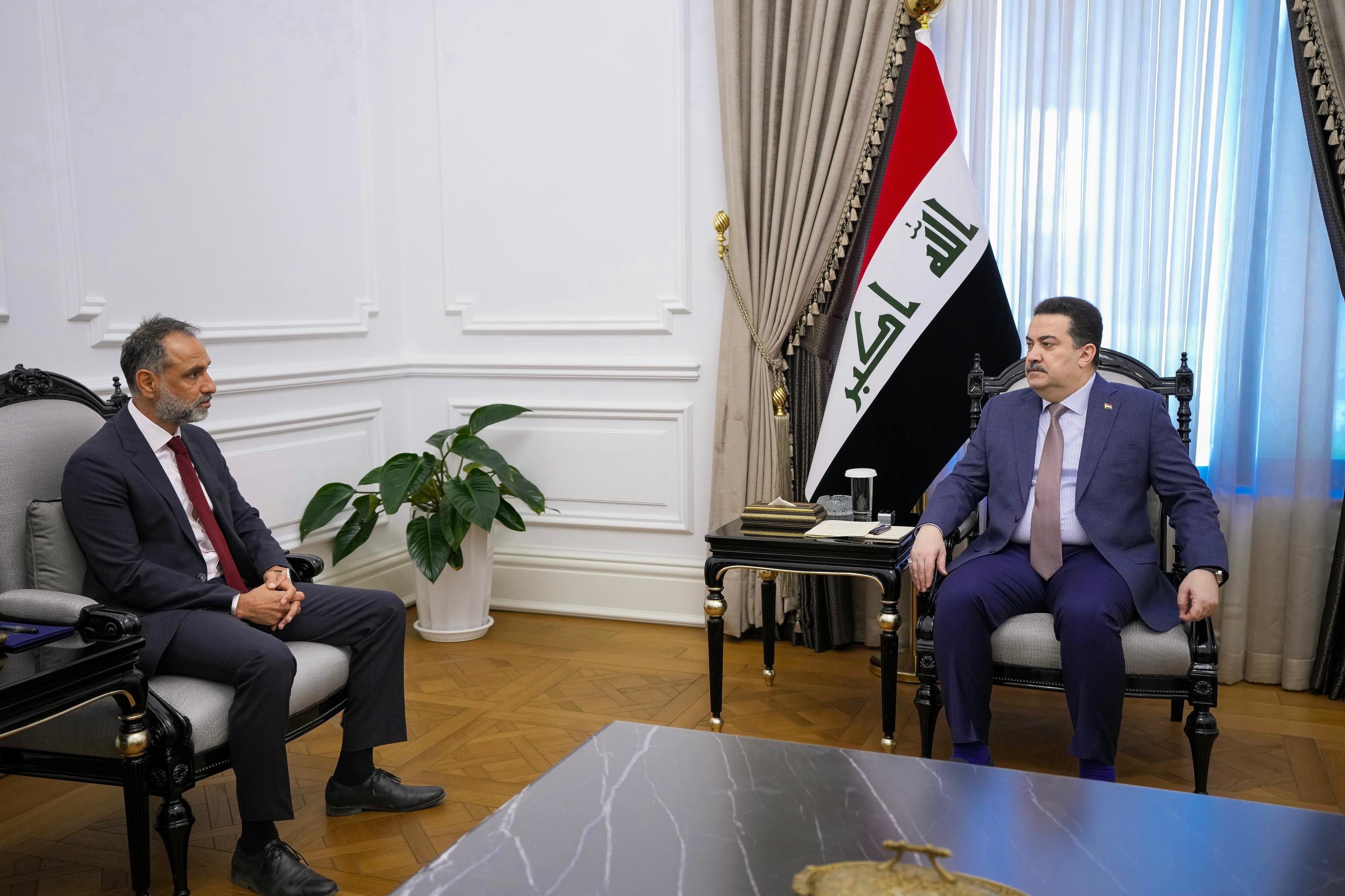 السوداني للسفير البريطاني: العراق يرفض انتهاك سيادة أجوائه واستخدامها في العدوان على إيران