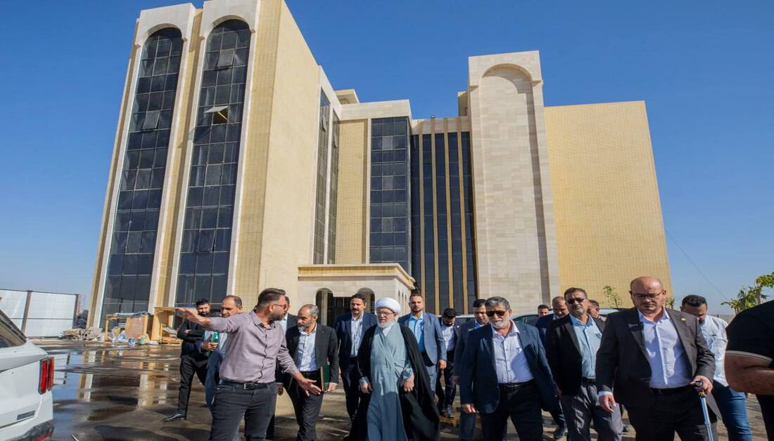 مكتب السيستاني في كربلاء ينجز جامعة للايتام والشيخ الكربلائي يتابع مراحلها الأخيرة (فيديو)