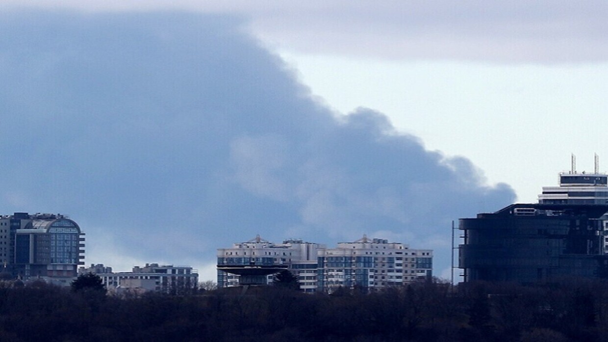 سماع دوي انفجارات ضخمة في العاصمة كييف