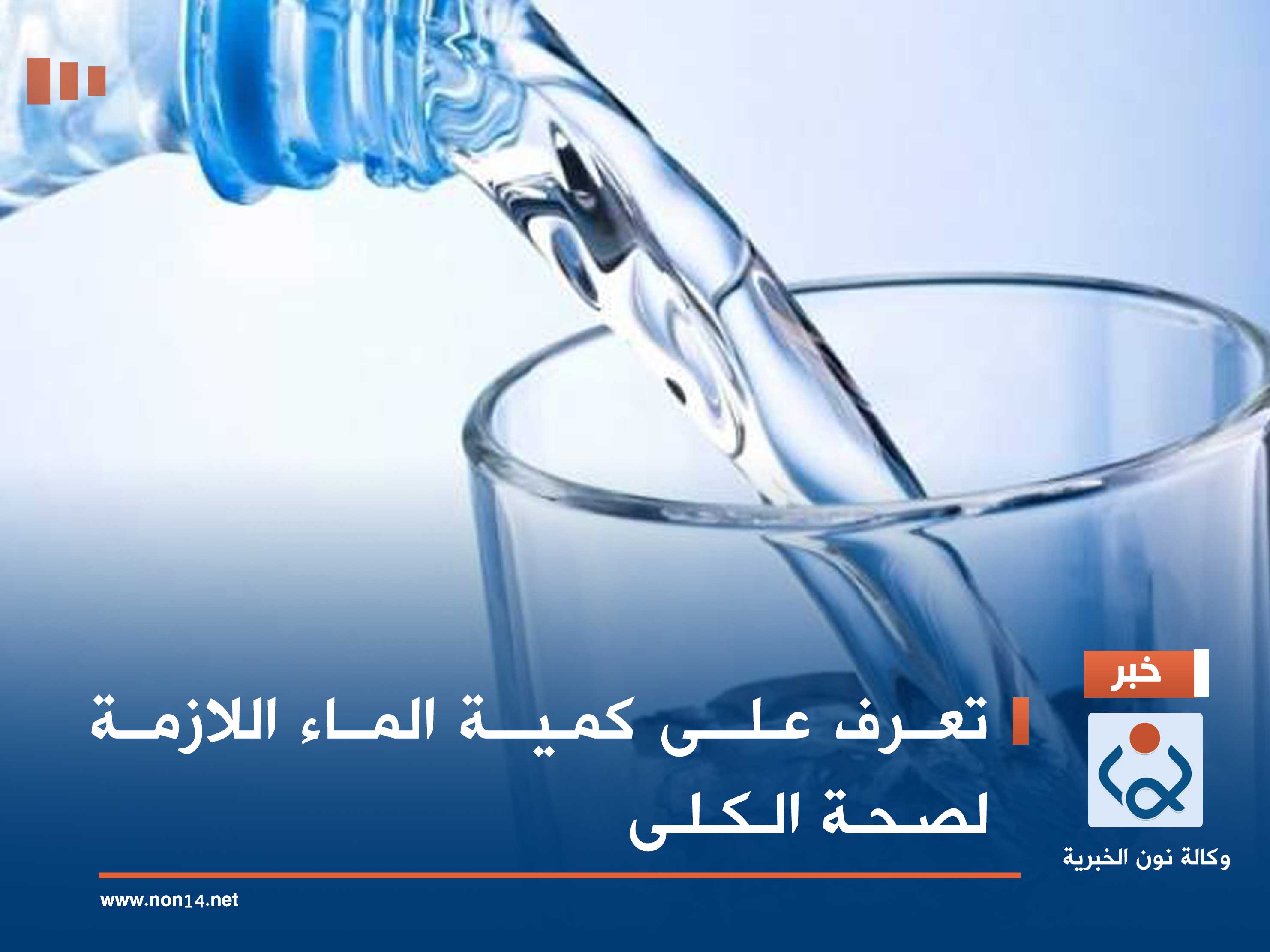 تعرف على كمية الماء اللازمة لصحة الكلى