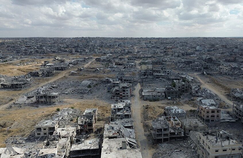 الكيان الصهيوني يحدد خط أصفر شمال غزة