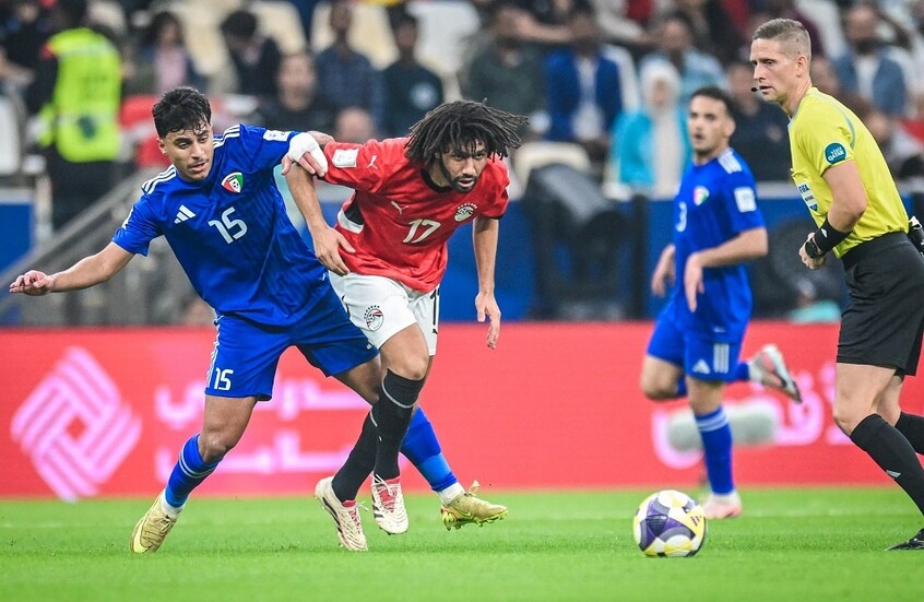 مصر تتعادل بصعوبة أمام الكويت في كأس العرب