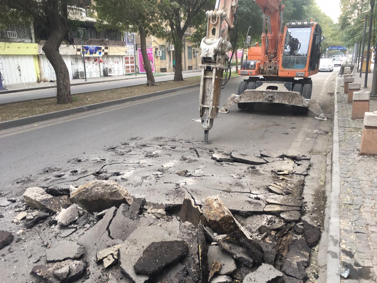 امانة بغداد تعلن قطع شارع ابو نؤاس اسفل جسر الجمهورية