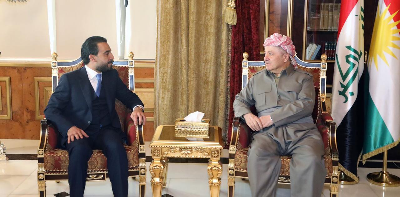 بالفيديو.. بارزاني والحلبوسي يتفقان على ست نقاط في الشأن العراقي