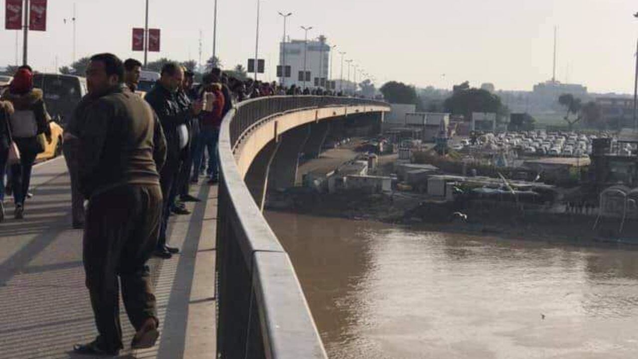 نجدة بغداد تنقذ امرأة حاولت الانتحار من اعلى جسر الجادرية