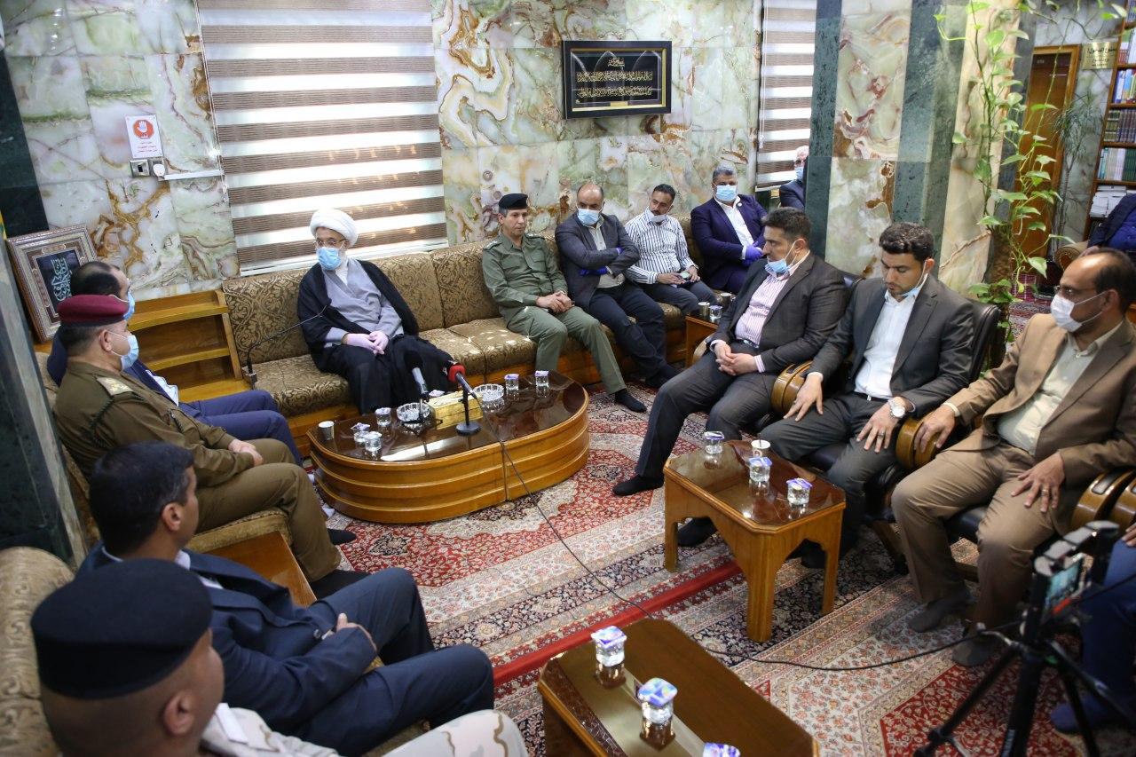 اللقاء الكامل .. ممثل المرجع السيستاني يكرم "خط الدفاع الاول" ضد فيروس كورونا (فيديو)