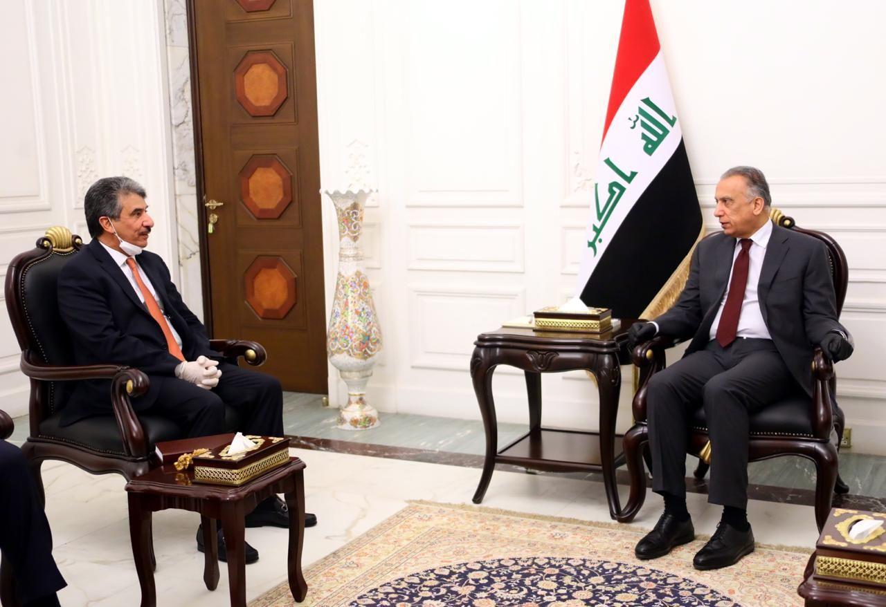 السفير الكويتي يؤكد للكاظمي ضرورة تفعيل نتائج مؤتمر إعمار العراق الذي اقيم بالكويت