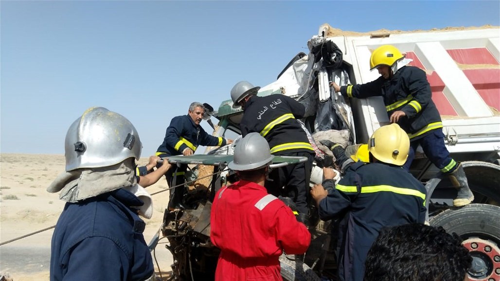 كربلاء .. مصرع واصابة ثلاثة مواطنين بحادث سير قرب الرزازة