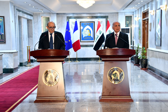 وزير الخارجية: بحثنا مع لودريان العلاقات العسكرية والأمنية وملف سجناء داعش (فيديو)