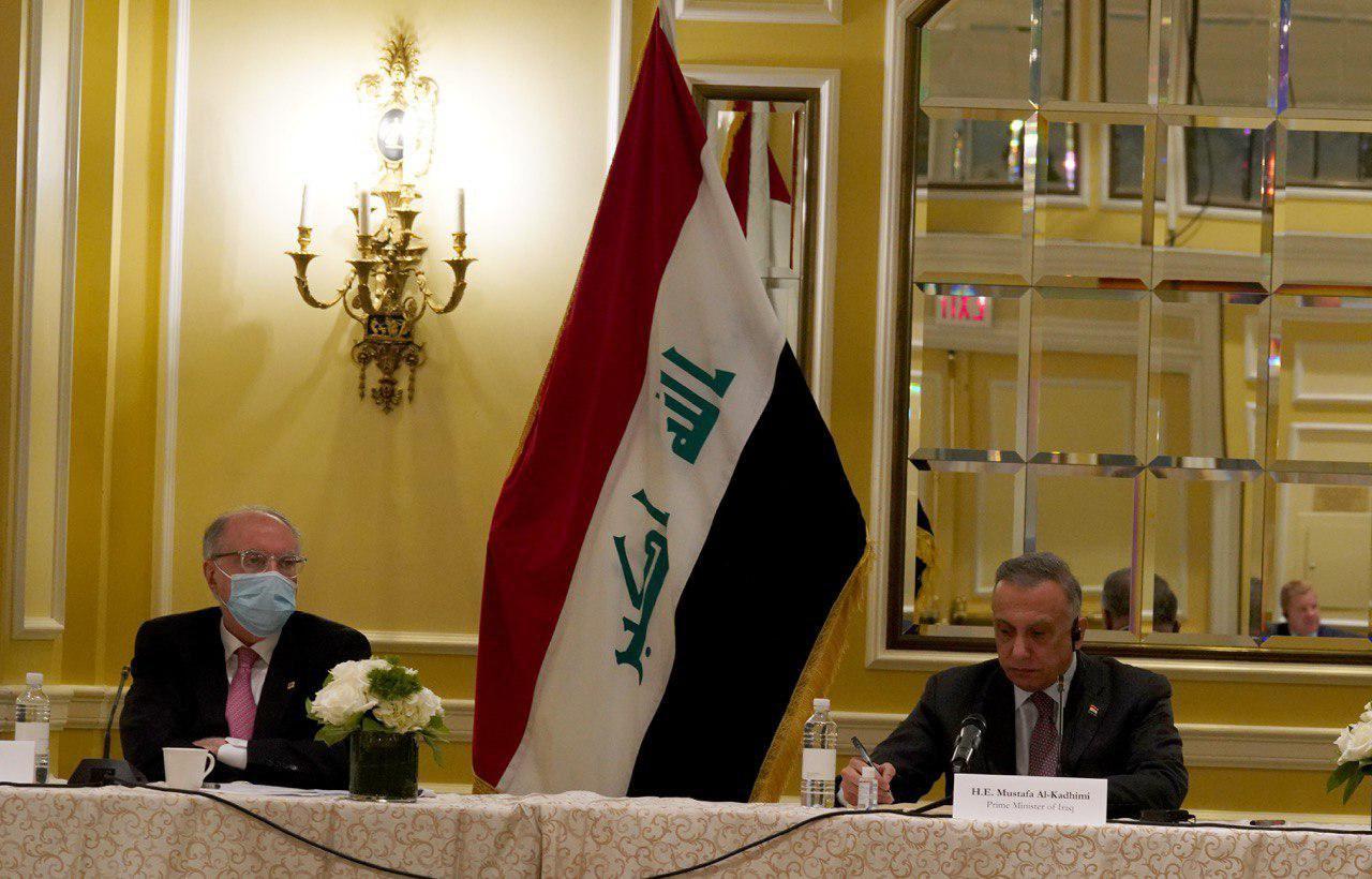 الكاظمي من واشنطن: نجري محادثات مع شركات عالمية لتعقب الفاسدين