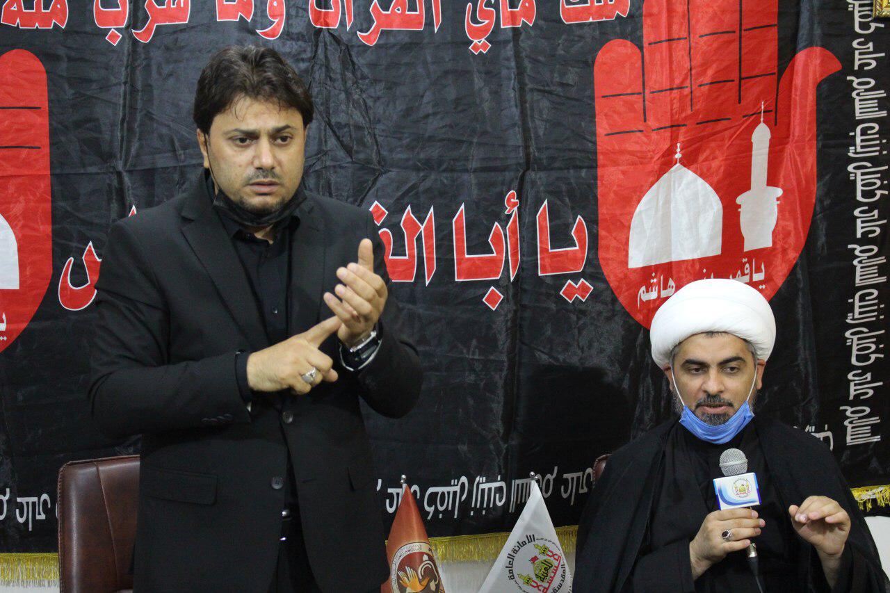 في كربلاء .. مجلس عزاء "الكتروني" بلغة الاشارة