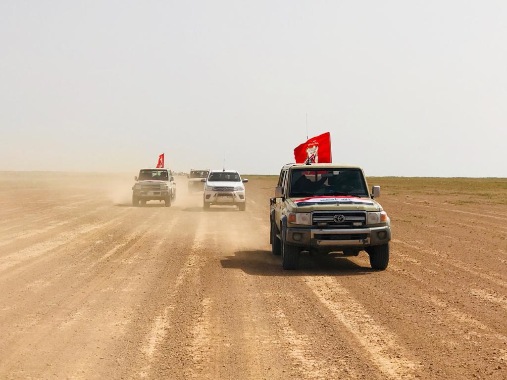 بالصور.. الحشد الشعبي يُطلق عملية أمنية على الحدود العراقية السورية