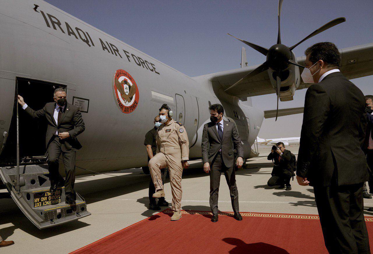 الكاظمي يصل أربيل