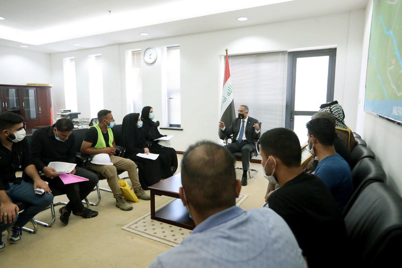 الكاظمي يلتقي ممثلين عن متظاهري ميسان