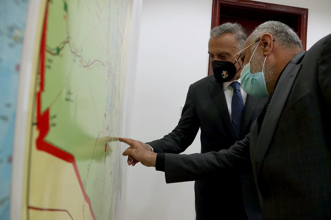 الكاظمي يصل إلى منفذ الشيب الحدودي في ميسان