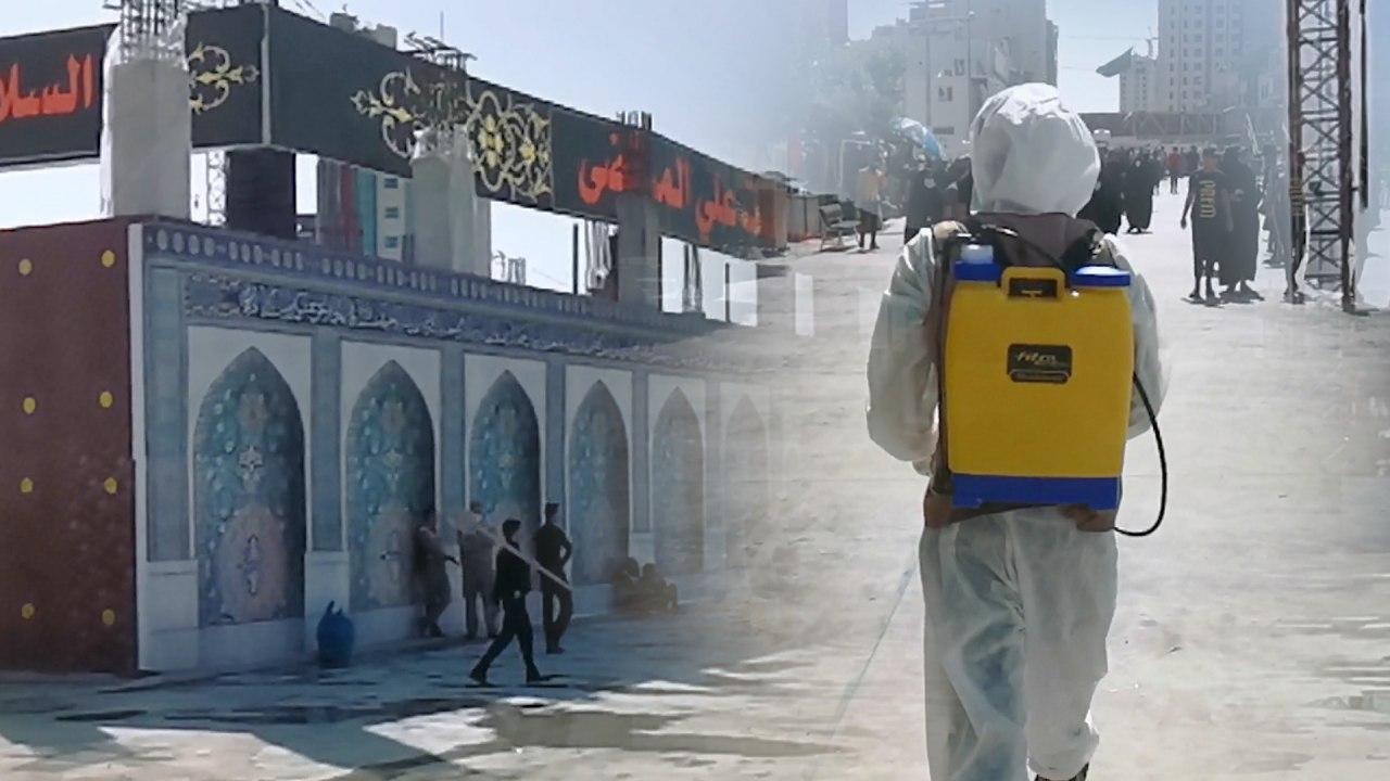 بالفيديو .. افتتاح جزء من مقام التل الزينبي وحملة لتعفير الزائرين قرب حرم الامام الحسين (ع)