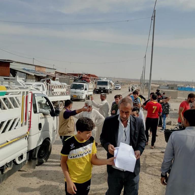 أمانة مجلس الوزراء تعلن عودة 58 الف عائلة نازحة لمناطقهم في المحافظات المحررة