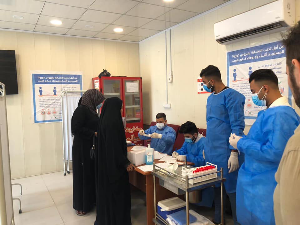 انخفاض عدد اصابات كورونا في العراق