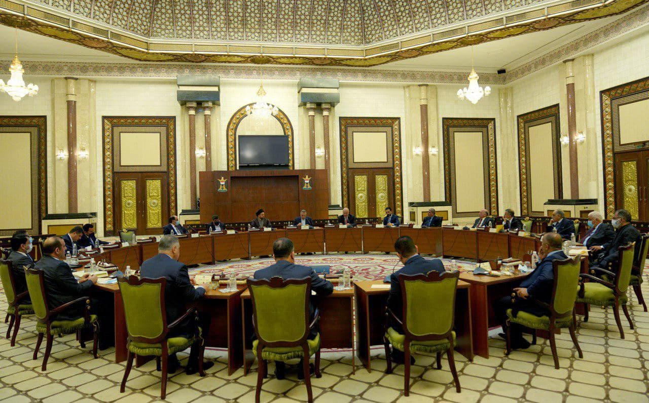 البيان المشترك الصادر عن اجتماع الرئاسات الثلاث وقادة الكتل السياسية